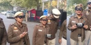 প্রজাতন্ত্র দিবসের সুরক্ষায় এআই সাপোর্টেড গ্লাস পড়ে দিল্লী পুলিশ