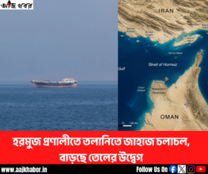 হরমুজ প্রণালীতে কমেছে বাণিজ্যিক জাহাজ চলাচল