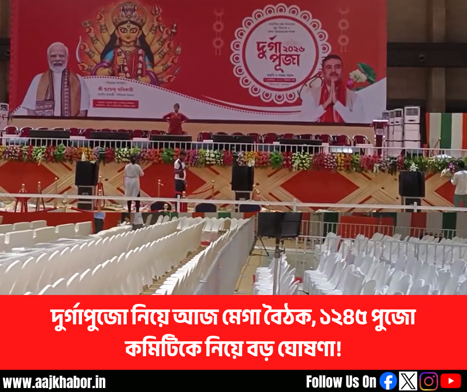 দুর্গাপুজো নিয়ে বৈঠক, ১২৪৫ পুজো কমিটিকে নিয়ে বড় ঘোষণা!